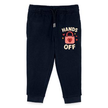 Hands Off – Kein Anfassen! - Kinder Organic Jogginghose Mini Mover von Stanley/Stella - Navy - Vorne