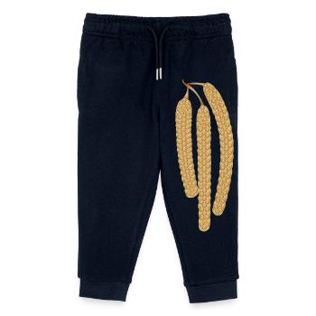 Three golden hazel kittens in fine natural style - Kids Organic Sweatpants by Stanley/Stella - navy - Front