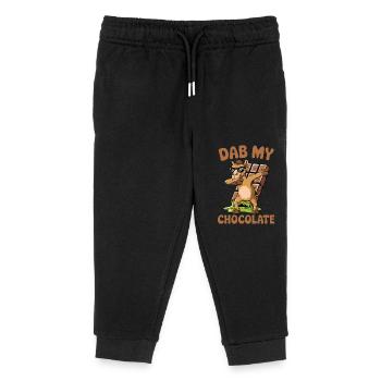 Dubai Dab my Chocolate - Kinder Organic Jogginghose Mini Mover von Stanley/Stella - Schwarz - Vorne