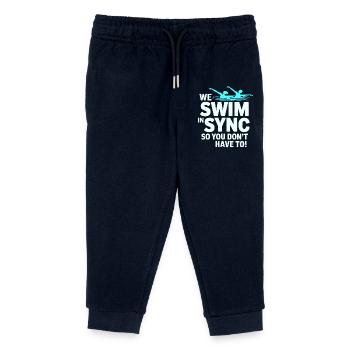 Synchronschwimmen Schwimmer Wassersportler - Kinder Organic Jogginghose Mini Mover von Stanley/Stella - Navy - Vorne