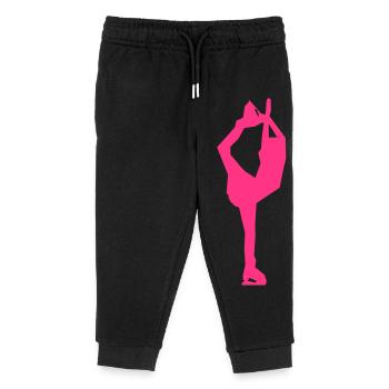 eiskunstlauf - Kinder Organic Jogginghose Mini Mover von Stanley/Stella - Schwarz - Vorne