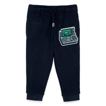Retro Computer Console Neon - Kinder Organic Jogginghose Mini Mover von Stanley/Stella - Navy - Vorne