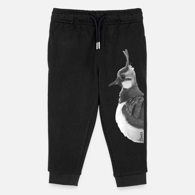 Portrait de vanneau huppé - Pantalon de jogging enfant bio Stanley/Stella - noir
