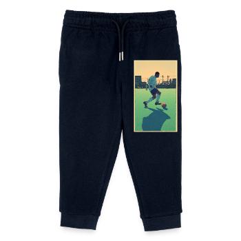 Joueur de football #5 - Pantalon de jogging enfant bio Stanley/Stella - marine - Devant
