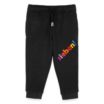 SIEBEN 7 JAHRE 7. GEBURTSTAG - Kinder Organic Jogginghose Mini Mover von Stanley/Stella - Schwarz - Vorne