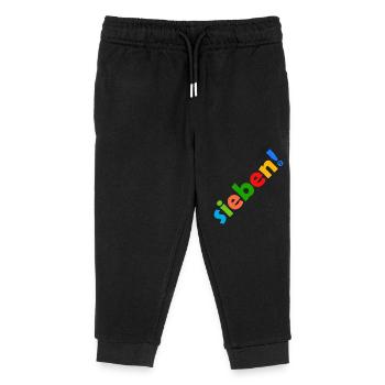 SIEBEN 7 JAHRE 7. GEBURTSTAG - Kinder Organic Jogginghose Mini Mover von Stanley/Stella - Schwarz - Vorne