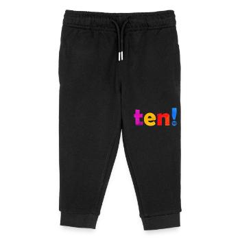 DIX 10 ANS 10E ANNIVERSAIRE - Pantalon de jogging enfant bio Stanley/Stella - noir - Devant