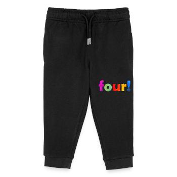 QUATRE 4 ANS 4E ANNIVERSAIRE - Pantalon de jogging enfant bio Stanley/Stella - noir - Devant