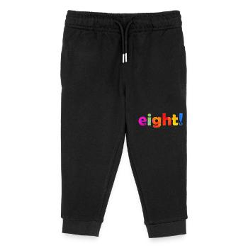 ACHT 8 JAHRE 8. GEBURTSTAG - Kinder Organic Jogginghose Mini Mover von Stanley/Stella - Schwarz - Vorne