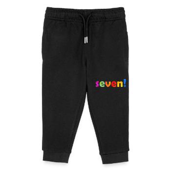 SIEBEN 7 JAHRE 7. GEBURTSTAG - Kinder Organic Jogginghose Mini Mover von Stanley/Stella - Schwarz - Vorne