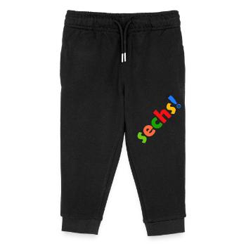 SECHS 6 JAHRE 6. GEBURTSTAG - Kinder Organic Jogginghose Mini Mover von Stanley/Stella - Schwarz - Vorne