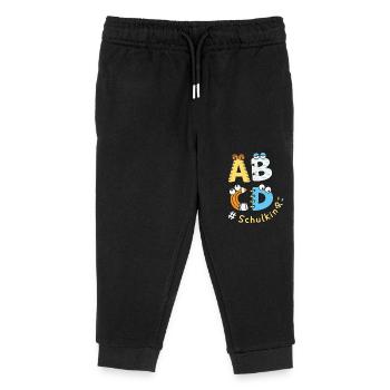 Schulkind Einschulung Schulanfang Schule - Kinder Organic Jogginghose Mini Mover von Stanley/Stella - Schwarz - Vorne