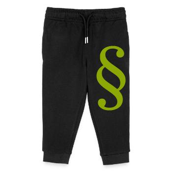 Jura Rechtsanwalt Paragraph Jurist Gericht Gesetz - Kinder Organic Jogginghose Mini Mover von Stanley/Stella - Schwarz - Vorne