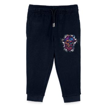 Crâne de pirate - Pantalon de jogging enfant bio Stanley/Stella - marine - Devant