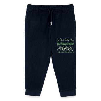 Technicienne aventurier passionnée de Randonnée - Pantalon de jogging enfant bio Stanley/Stella - marine - Devant