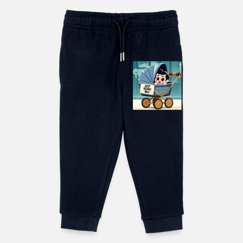 Gerade geborener Junge - Kinder Organic Jogginghose Mini Mover von Stanley/Stella - Navy
