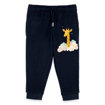 Douce girafe au-dessus des nuages – Motif onirique - Pantalon de jogging enfant bio Stanley/Stella - marine - Devant