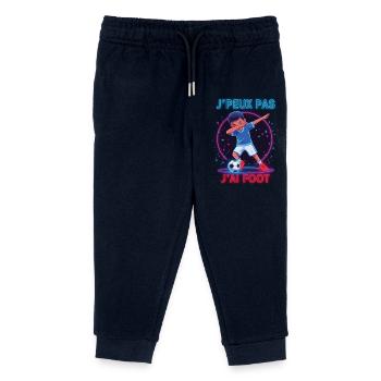 Ich kann nicht, ich habe Fußball - Kinder Organic Jogginghose Mini Mover von Stanley/Stella - Navy - Vorne