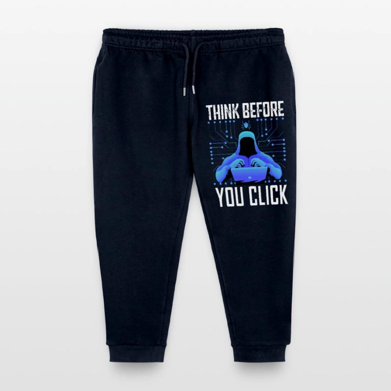 Hacker Hacking Programmer Linux Cybersecurity Data Kids Organic Sweatpants by Stanley/Stella