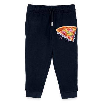 Pizza - Pantalon de jogging enfant bio Stanley/Stella - marine - Devant