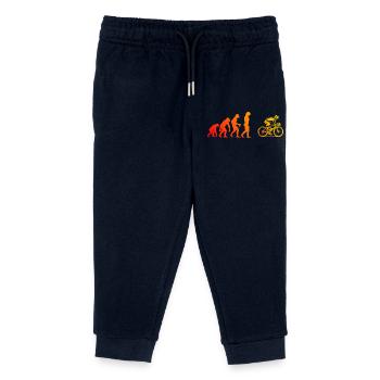 Puristisches Roadbike Thema - Kinder Organic Jogginghose Mini Mover von Stanley/Stella - Navy - Vorne