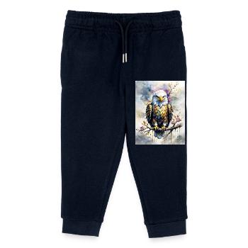 weisskopfseeadler - Kinder Organic Jogginghose Mini Mover von Stanley/Stella - Navy - Vorne