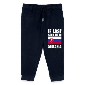 Drapeau de la Slovaquie - Pantalon de jogging enfant bio Stanley/Stella - marine - Devant