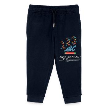 Einschulung Jetzt geht’s los! Schulkind Design - Kinder Organic Jogginghose Mini Mover von Stanley/Stella - Navy - Vorne