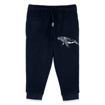 Wal Vintage Meerestier - protect against plastic - Kinder Organic Jogginghose Mini Mover von Stanley/Stella - Navy - Vorne