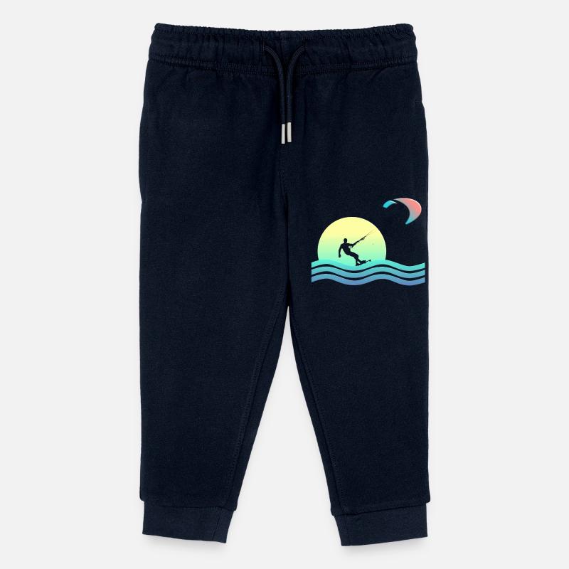 Windkind Kitesurfer - Pantalon de jogging enfant bio Stanley/Stella - marine