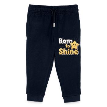 Born to Shine – Strahlender Stern - Kinder Organic Jogginghose Mini Mover von Stanley/Stella - Navy - Vorne