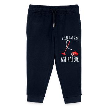 Ich kann keinen Staubsauger haben - Kinder Organic Jogginghose Mini Mover von Stanley/Stella - Navy - Vorne