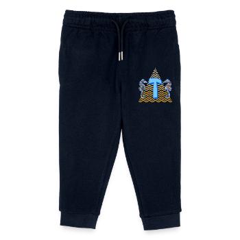 seepferdchen e 262 t - Kinder Organic Jogginghose Mini Mover von Stanley/Stella - Navy - Vorne