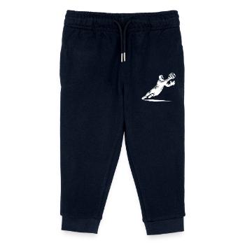 Torhüter pariert den fliegenden Ball - Kinder Organic Jogginghose Mini Mover von Stanley/Stella - Navy - Vorne