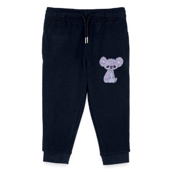 Koala Violet - Pantalon de jogging enfant bio Stanley/Stella - marine - Devant