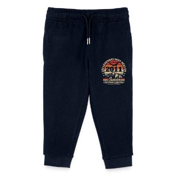 Birthday gift born in January 2011 - Kids Organic Sweatpants by Stanley/Stella - navy - Front