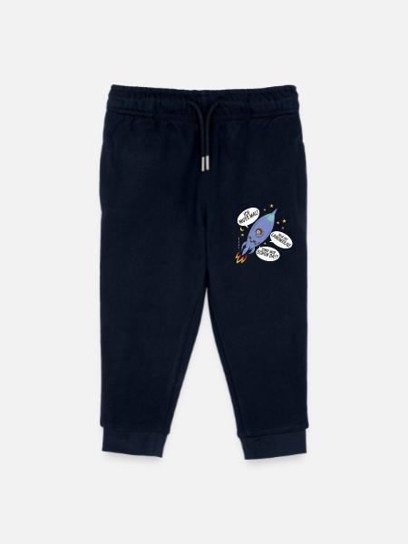 Astronaut in Rakete - Kinder Organic Jogginghose Mini Mover von Stanley/Stella - Navy