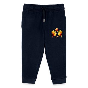Basketballspieler Fast Food Pommes - Kinder Organic Jogginghose Mini Mover von Stanley/Stella - Navy - Vorne