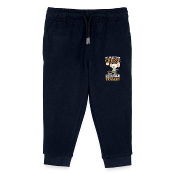 Fromage bleu Brie Ma recherche de fromage - Pantalon de jogging enfant bio Stanley/Stella - marine - Devant