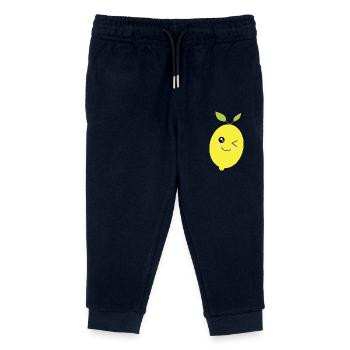 Citron, Citron vert, Citron vert, Fruits, Fruits, Végétalien - Pantalon de jogging enfant bio Stanley/Stella - marine - Devant