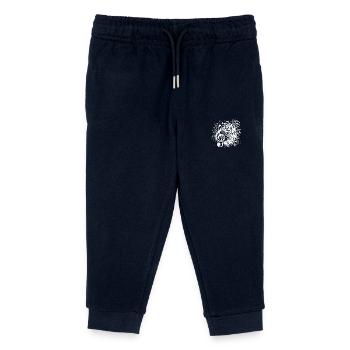 Échelle de clé de musique explosive - Pantalon de jogging enfant bio Stanley/Stella - marine - Devant