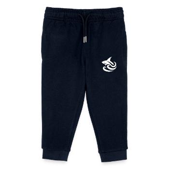 Shark Tattoo Logo Waves Style - Kids Organic Sweatpants by Stanley/Stella - navy - Front