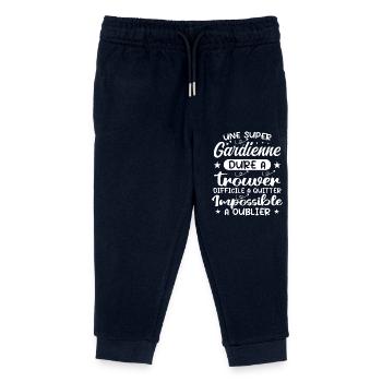 A Super Guardian - Guardian Gift - Kids Organic Sweatpants by Stanley/Stella - navy - Front