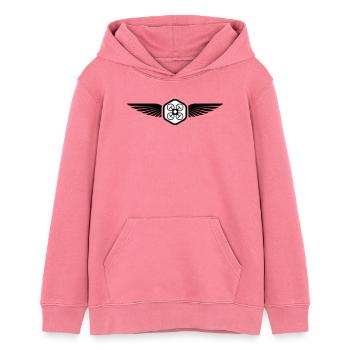 UAV PILOT - Teenager Organic Hoodie Mini Cruiser von Stanley/Stella - Pink  - Vorne - AI Model Teenager Female dark (150cm)