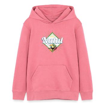 Natal Rio Grande do Norte Brasilien Retro Souvenir - Teenager Organic Hoodie Mini Cruiser von Stanley/Stella - Pink  - Vorne - AI Model Teenager Female dark (150cm)