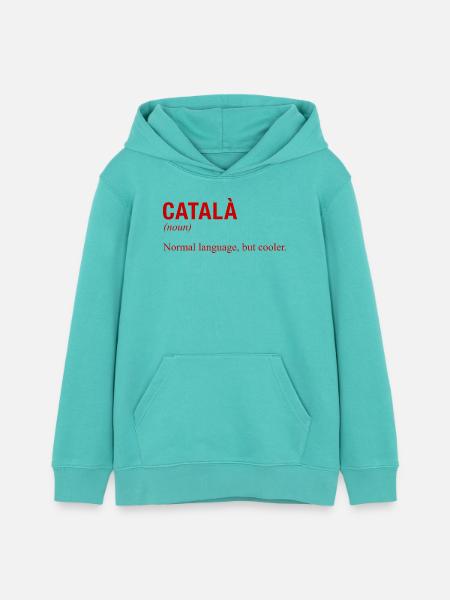 CATALAN Language Katalanisch Katalanische Sprache - Teenager Organic Hoodie Mini Cruiser von Stanley/Stella - Poolblau