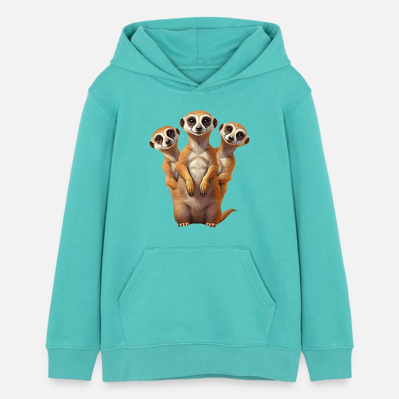 Erdmannchen - Teens Organic Hoodie by Stanley/Stella - pool blue