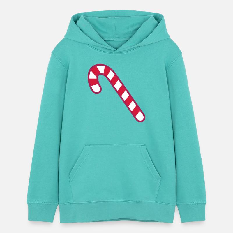 canne à sucre canne à sucre gnome elfe elfe - Sweat à capuche ado bio Stanley/Stella - bleu piscine