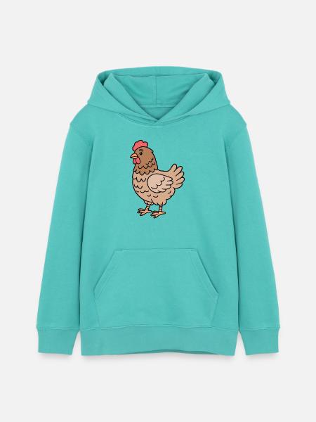 Huhn Hühner - Teenager Organic Hoodie Mini Cruiser von Stanley/Stella - Poolblau