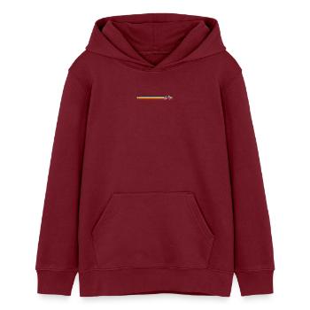 Awaiting design image - Teens Organic Hoodie by Stanley/Stella - burgundy - Front - AI Model Teenager Male dark (155cm)